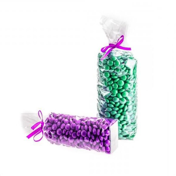 [NEW] 500-Pack French Clear Cellophane Craft Treat Bags Flat Bottom Silver Wedge - Picture 7 of 11